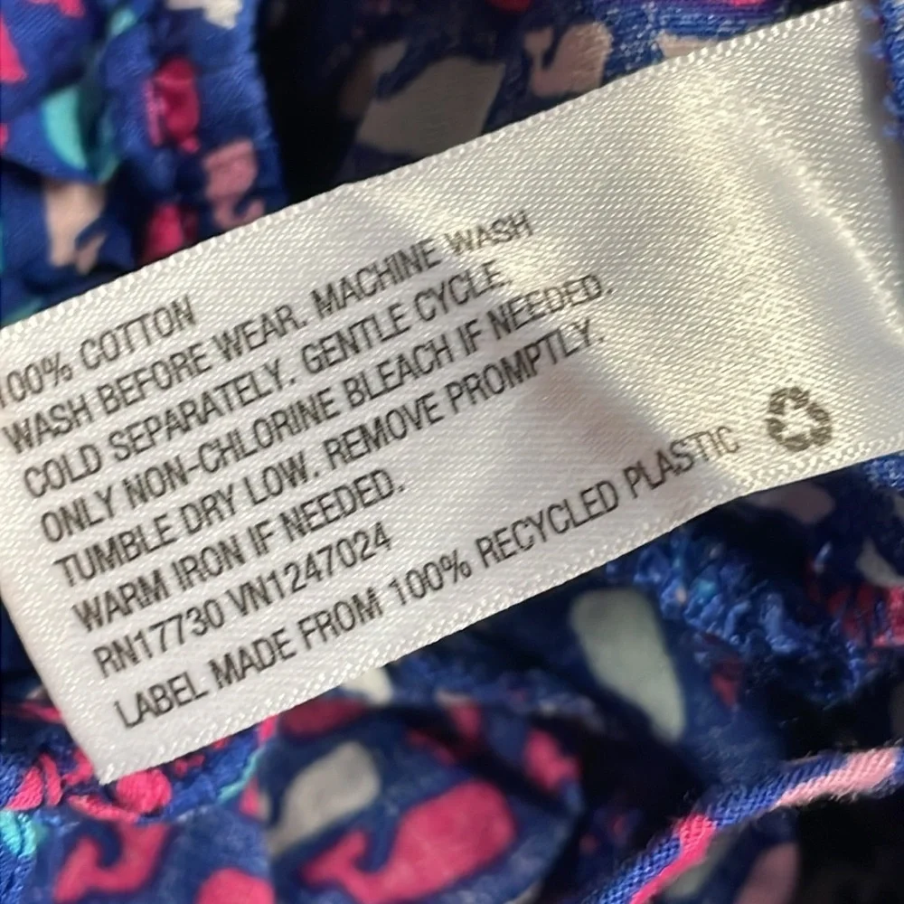 Vineyard Vines for Target whale print Ruffle Bubble Romper Size 0 - 3 M